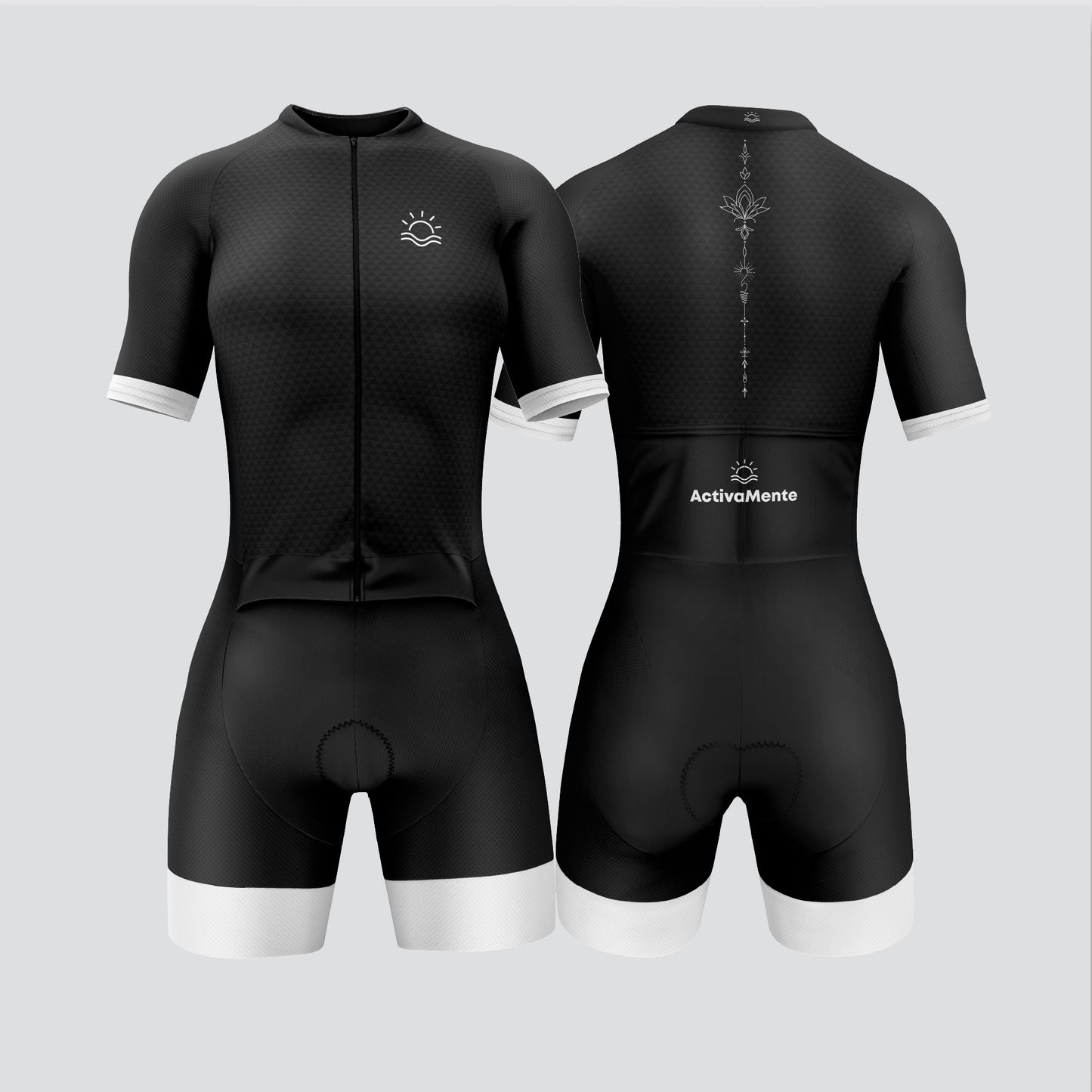 Women Cycling One Piece All Black