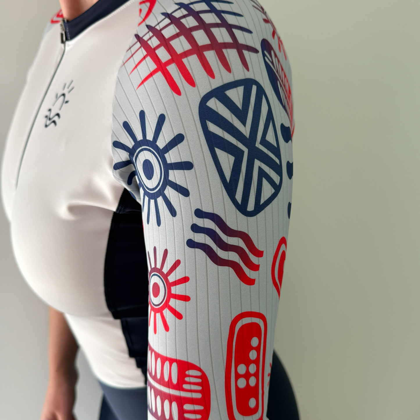 Women Cycling One Piece Blue Sun
